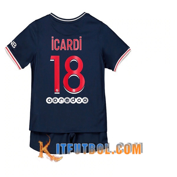 Camisetas Personalizadas Futbol PSG (Icardi 18) Ninos Primera 20/21