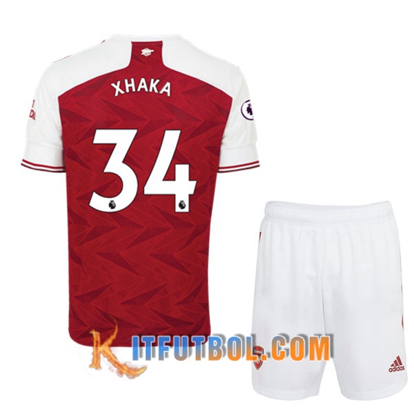 Camisetas Personalizadas Futbol Arsenal (Granit Xhaka 34) Ninos Primera 20/21