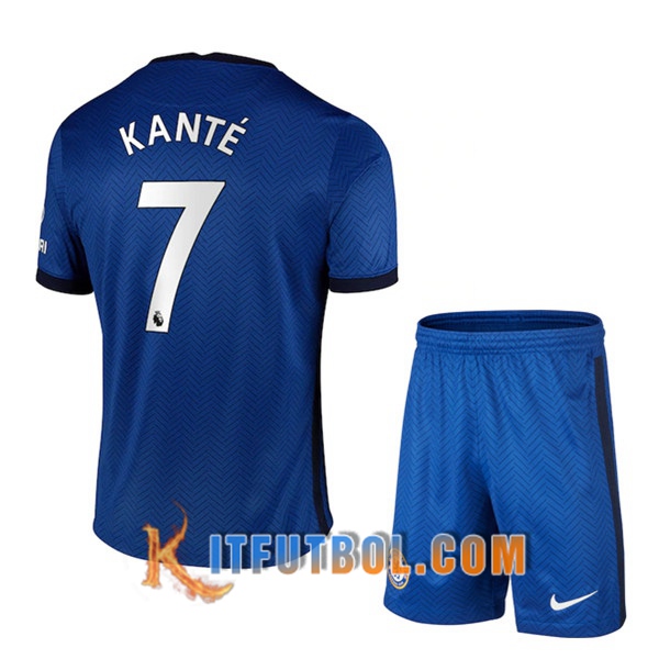 Camisetas Personalizadas Futbol FC Chelsea (Kanté 7) Ninos Primera 20/21