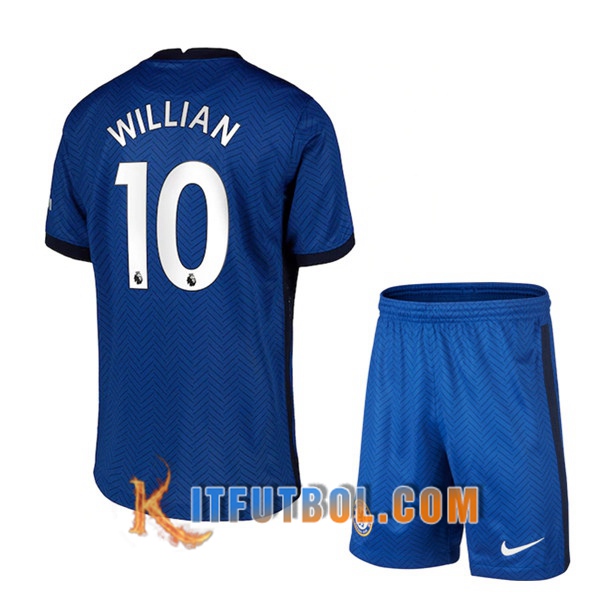 Camisetas Personalizadas Futbol FC Chelsea (Willian 10) Ninos Primera 20/21
