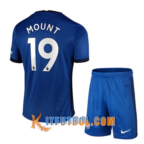 Camisetas Personalizadas Futbol FC Chelsea (Mount 19) Ninos Primera 20/21