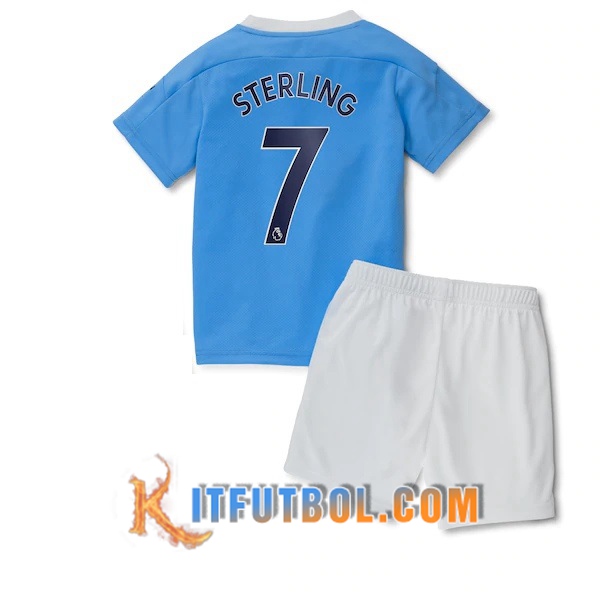 Camisetas Personalizadas Futbol Manchester City (Sterling 7) Ninos Primera 20/21
