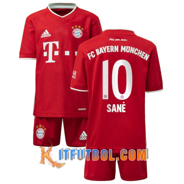 Camisetas Personalizadas Futbol Bayern Munich (Sané 10) Ninos Primera 20/21