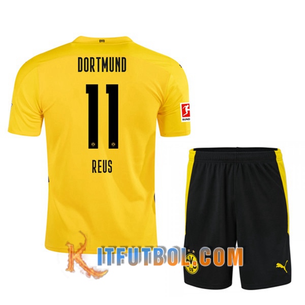 Camisetas Personalizadas Futbol Dortmund BVB (REUS 11) Ninos Primera 20/21