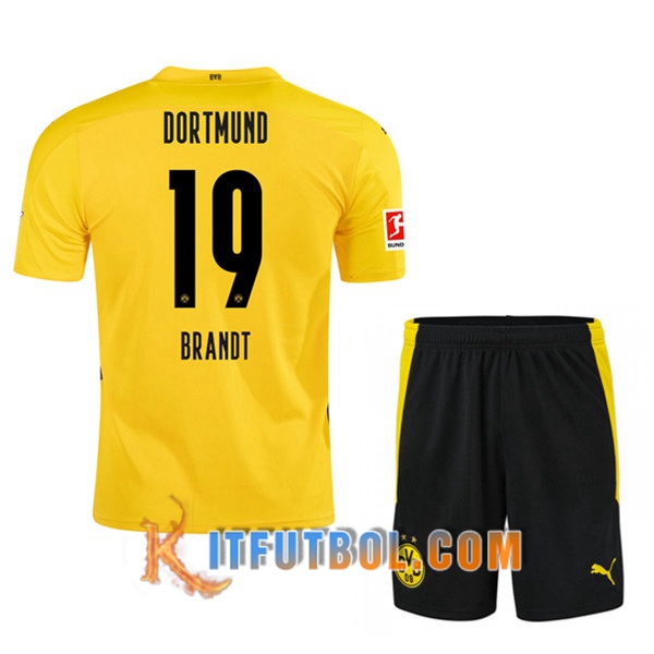 Camisetas Personalizadas Futbol Dortmund BVB (BRANDT 19) Ninos Primera 20/21