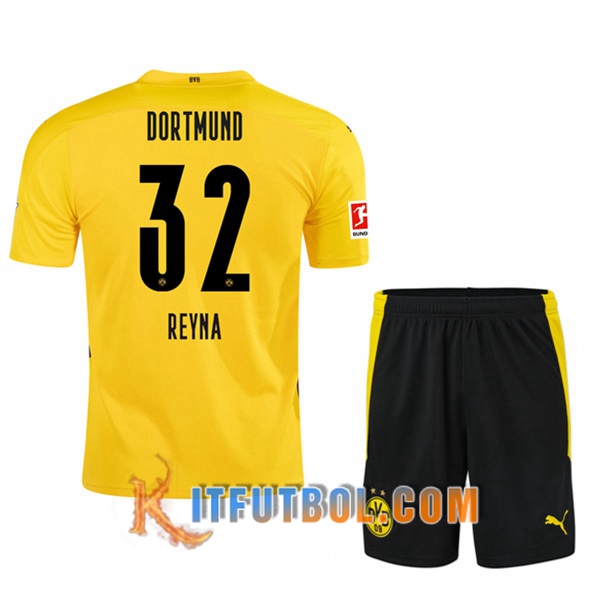 Camisetas Personalizadas Futbol Dortmund BVB (REYNA 32) Ninos Primera 20/21