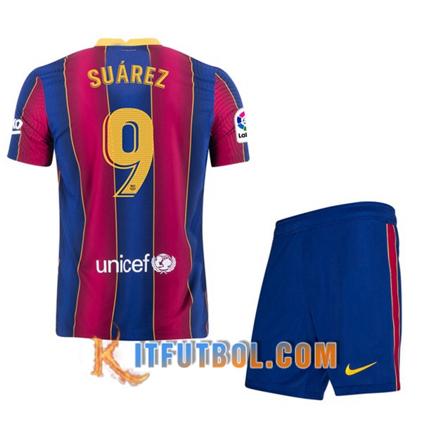 Camisetas Personalizadas Futbol FC Barcelona (SUAREZ 9) Ninos Primera 20/21