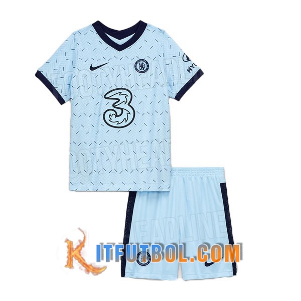 Nueva Camisetas Personalizadas Futbol FC Chelsea Ninos Segunda 20/21