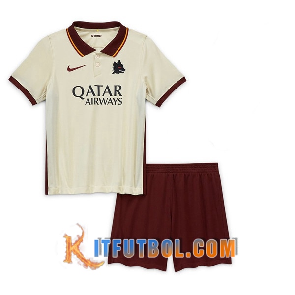 Nueva Camisetas Personalizadas Futbol AS Roma Ninos Segunda 20/21