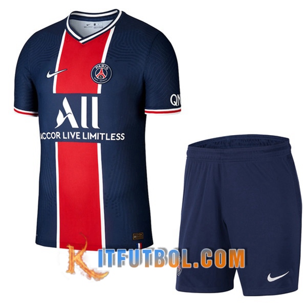Traje Camisetas Futbol PSG Primera + Cortos 20/21
