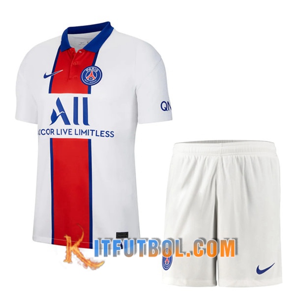 Traje Camisetas Futbol PSG Segunda + Cortos 20/21