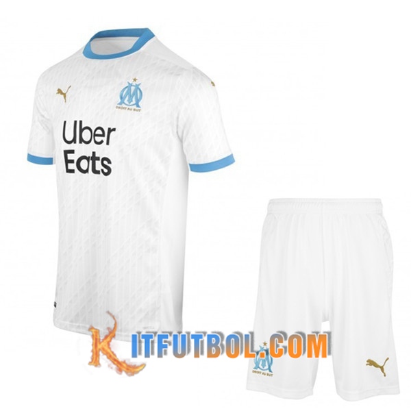 Traje Camisetas Futbol Marsella OM Primera + Cortos 20/21