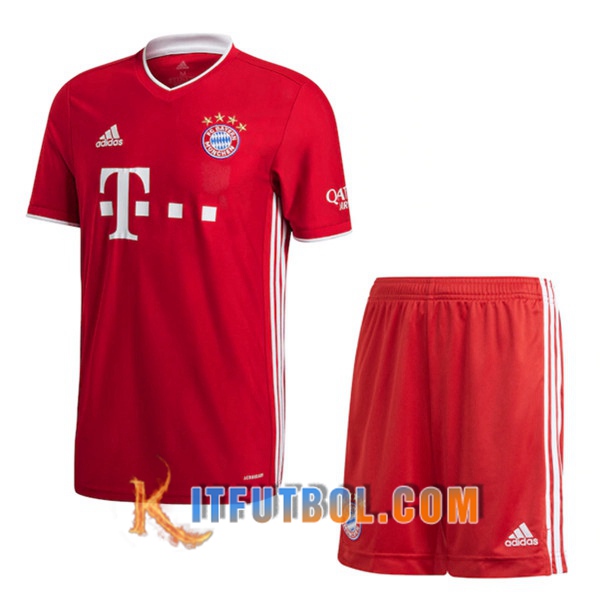 Traje Camisetas Futbol Bayern Munich Primera + Cortos 20/21