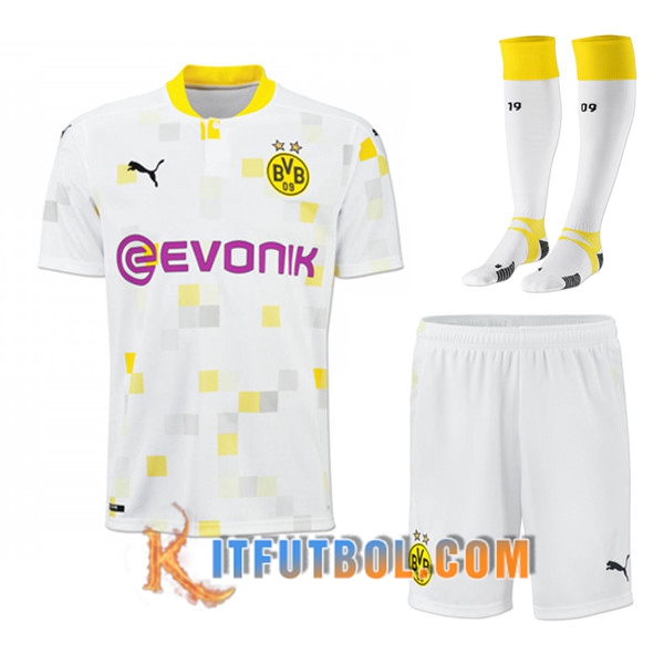 Traje Camiseta Futbol Dortmund BVB Tercera (Cortos+Calcetines) 20/21