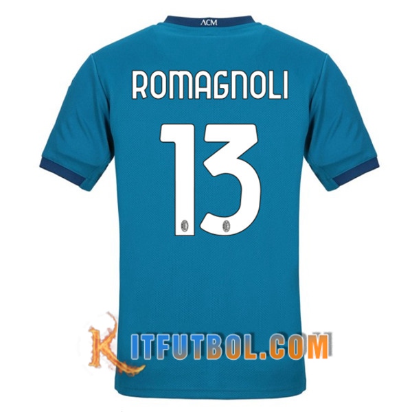 Camiseta Futbol Milan AC (ROMAGNOLI 13) Tercera 20/21