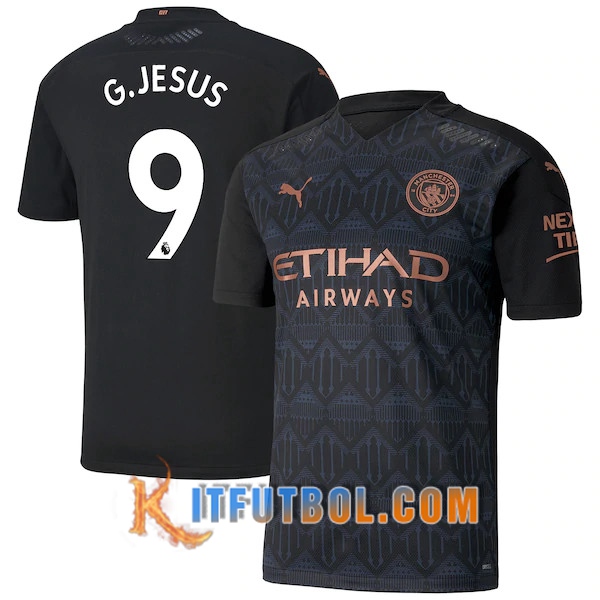 Camiseta Futbol Manchester City (G.Jesus 9) Segunda 20/21
