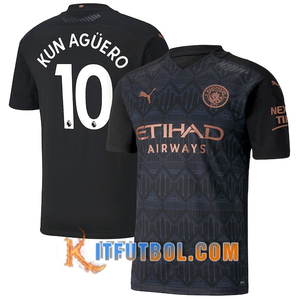 Camiseta Futbol Manchester City (Agüero 10) Segunda 20/21