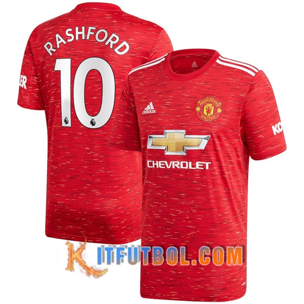 Camiseta Futbol Manchester United (Rashford 10) Primera 20/21
