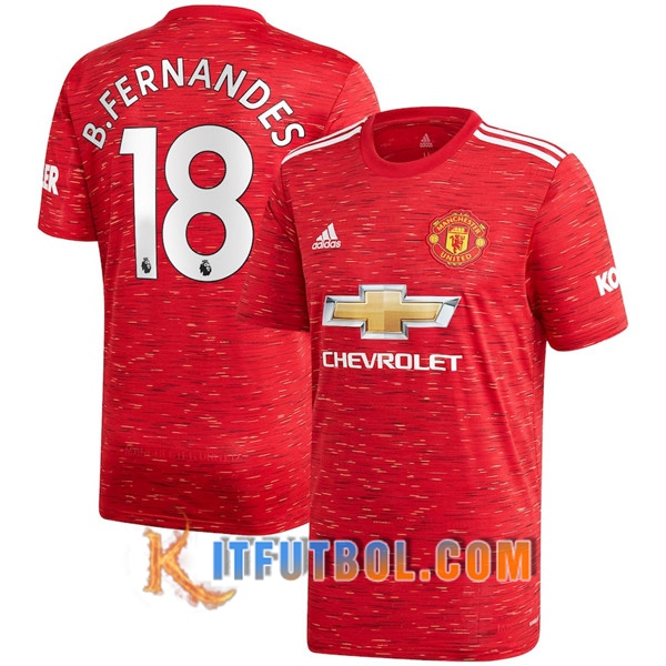 Camiseta Futbol Manchester United (B.Fernandes 18) Primera 20/21