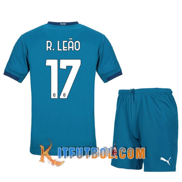 Camisetas Personalizadas Futbol Milan AC (R.LEAO 17) Ninos Tercera 20/21