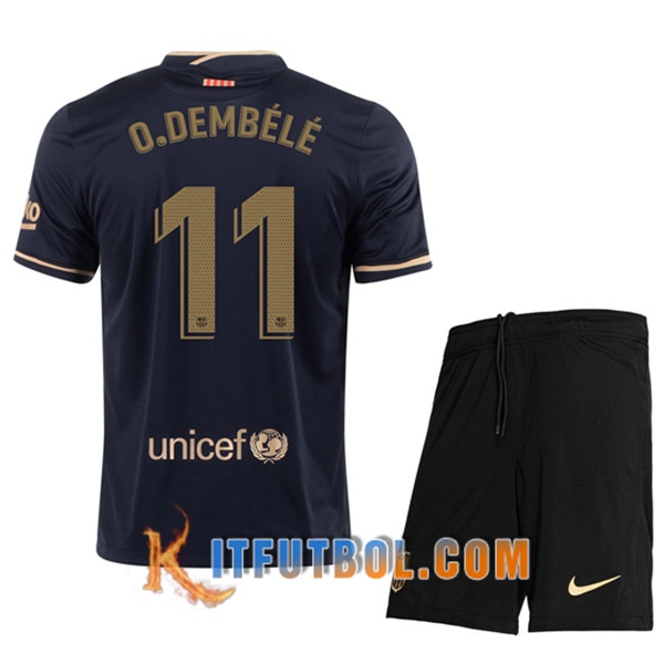 Camisetas Personalizadas Futbol FC Barcelona (O.DEMBELE 11) Ninos Segunda 20/21