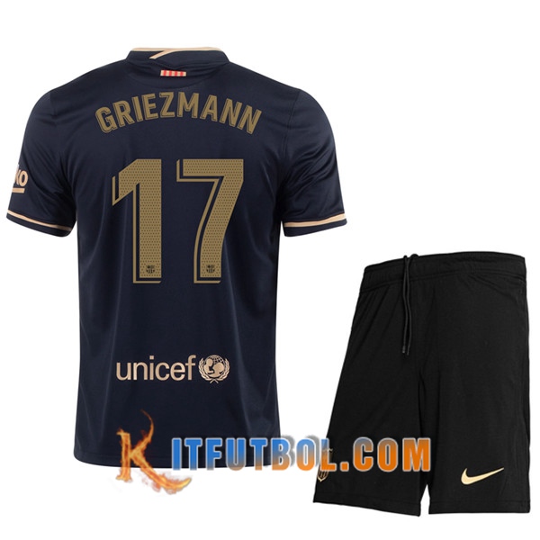Camisetas Personalizadas Futbol FC Barcelona (GRIEZMANN 17) Ninos Segunda 20/21