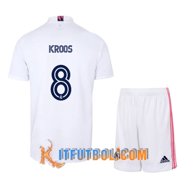 Camisetas Personalizadas Futbol Real Madrid (KROOS 8) Ninos Primera 20/21