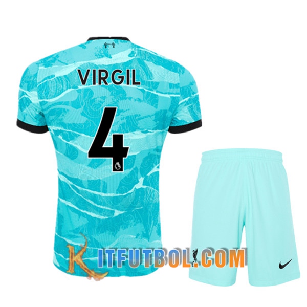 Camisetas Personalizadas Futbol FC Liverpool (VIRGIL 4) Ninos Segunda 20/21