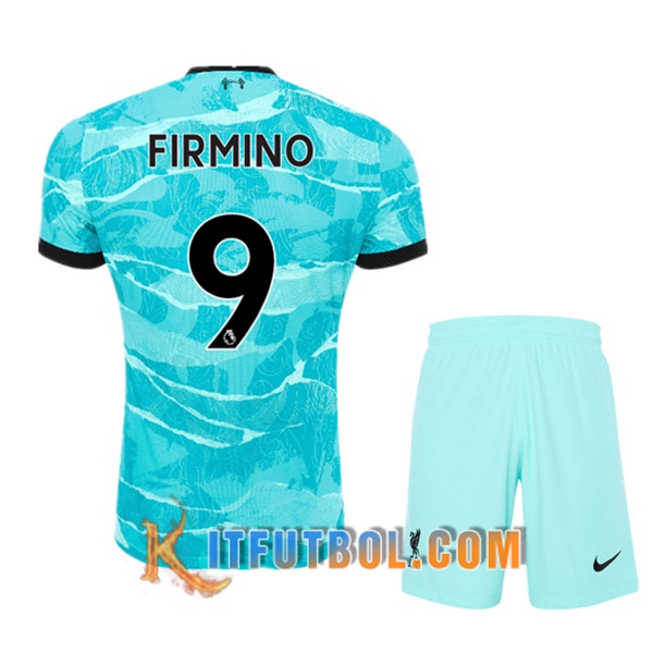 Camisetas Personalizadas Futbol FC Liverpool (FIRMINO 9) Ninos Segunda 20/21