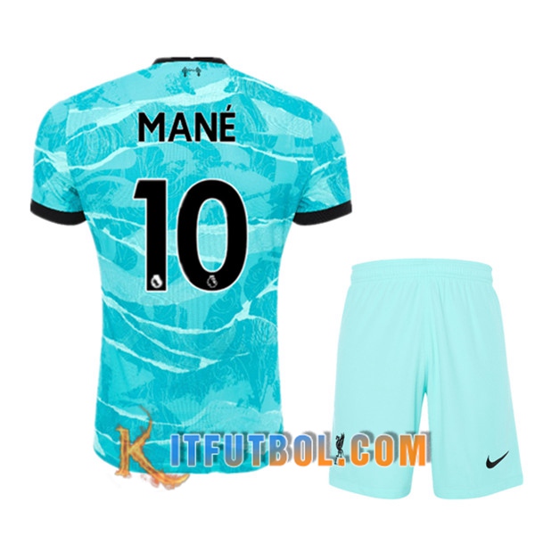Camisetas Personalizadas Futbol FC Liverpool (MANÉ 10) Ninos Segunda 20/21
