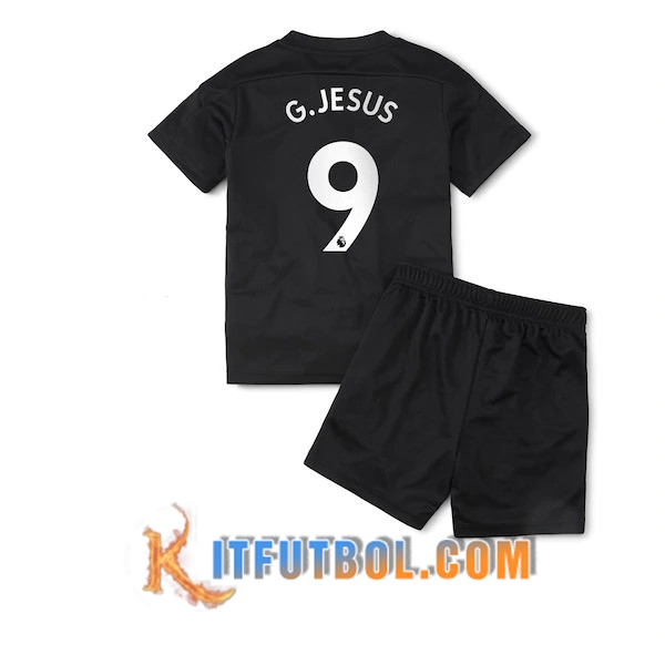 Camisetas Personalizadas Futbol Manchester City (G.Jesus 9) Ninos Segunda 20/21