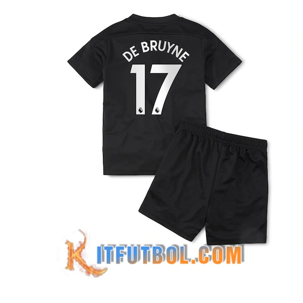 Camisetas Personalizadas Futbol Manchester City (De Bruyne 17) Ninos Segunda 20/21