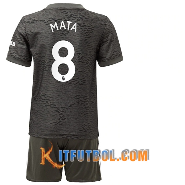 Camisetas Personalizadas Futbol Manchester United (Mata 8) Ninos Segunda 20/21