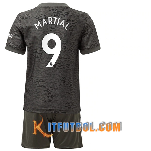 Camisetas Personalizadas Futbol Manchester United (Martial 9) Ninos Segunda 20/21