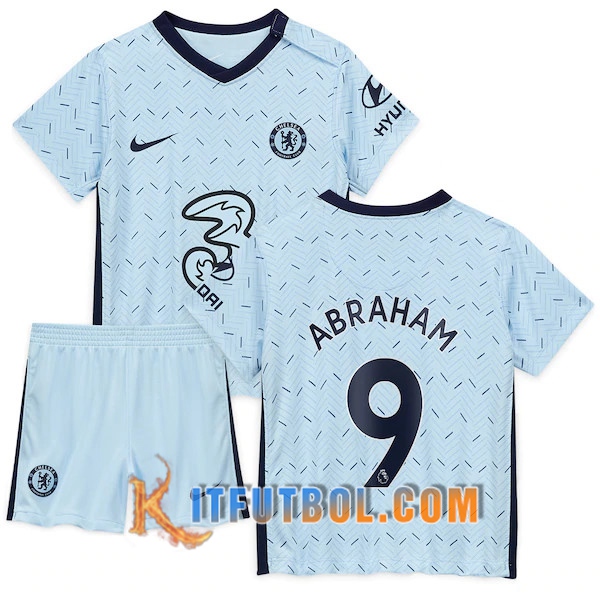 Camisetas Personalizadas Futbol FC Chelsea (Abraham 9) Ninos Segunda 20/21