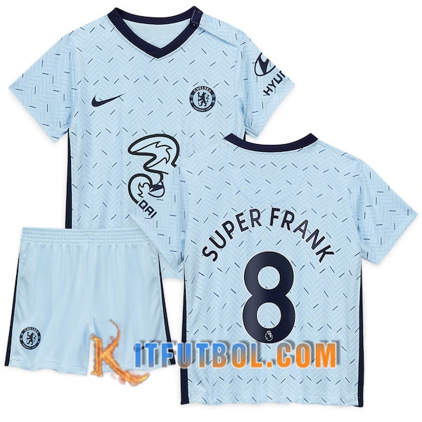 Camisetas Personalizadas Futbol FC Chelsea (Lampard 8) Ninos Segunda 20/21