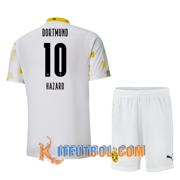 Camisetas Personalizadas Futbol Dortmund BVB (HAZARD 10) Ninos Tercera 20/21