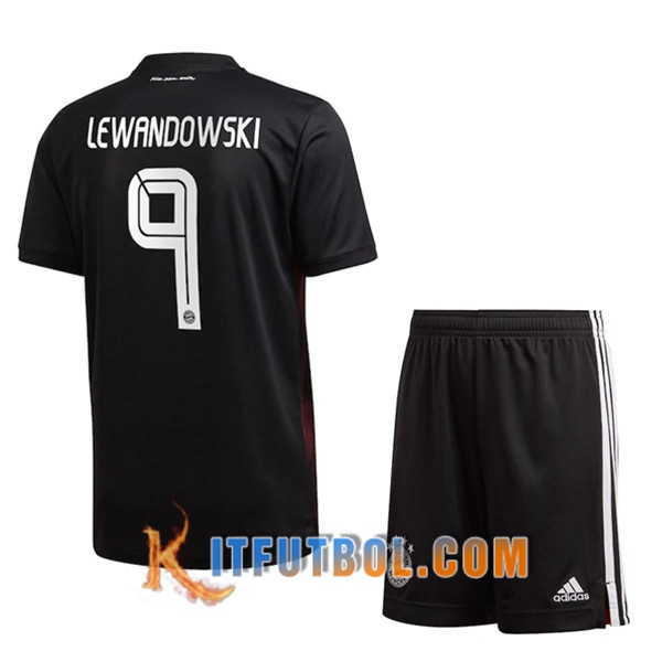 Camisetas Personalizadas Futbol Bayern Munich (Lewandowski 9) Ninos Tercera 20/21