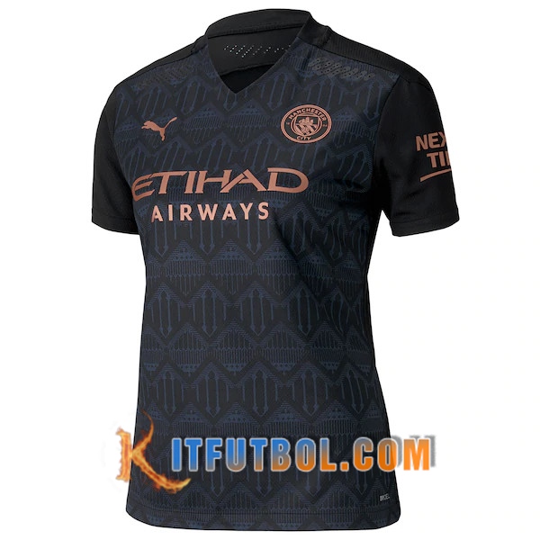 Nueva Camisetas Personalizadas Futbol Manchester City Mujer Segunda 20/21