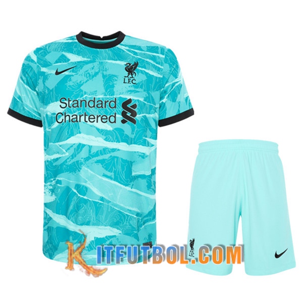 Traje Camiseta Futbol FC Liverpool Segunda + Cortos 20/21