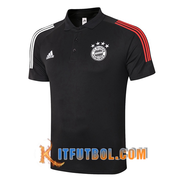 Nueva Polo Futbol Bayern Munich Negro 20/21