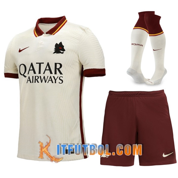 Traje Camisetas Futbol AS Roma Segunda (Cortos+Calcetines) 20/21