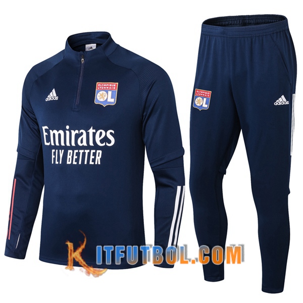 Nueva Chandal Futbol + Pantalones Lyon OL Azul 20/21