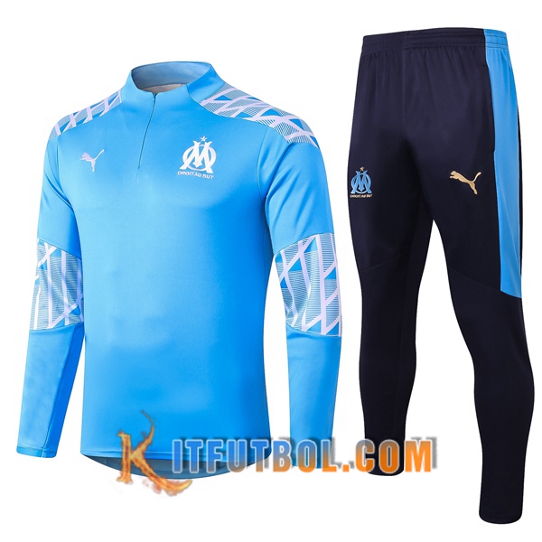 Nueva Chandal Futbol + Pantalones Marsella OM Azul 20/21