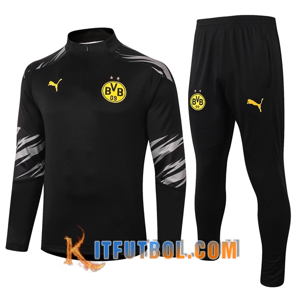 Nueva Chandal Futbol + Pantalones Dortmund BVB Negro 20/21