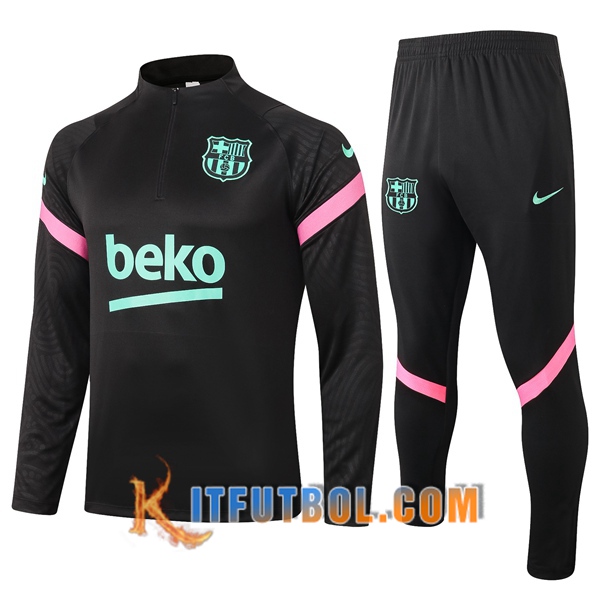 Nueva Chandal Futbol + Pantalones FC Barcelona Negro 20/21