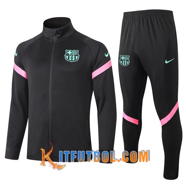 Nueva Chandal Futbol - Chaqueta + Pantalones FC Barcelona Negro 20/21