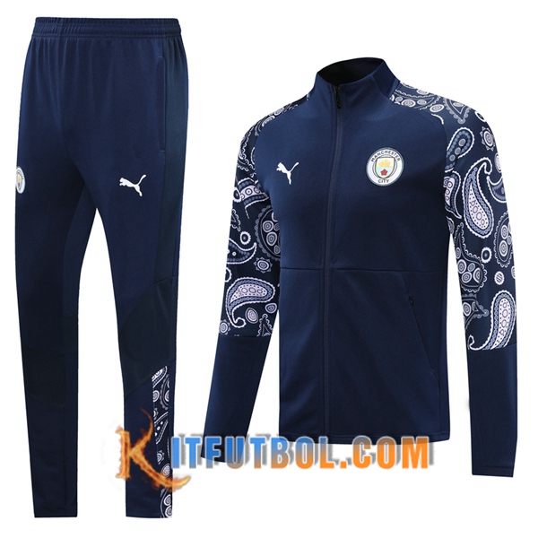 Nueva Chandal Futbol - Chaqueta + Pantalones Manchester City Azul 20/21