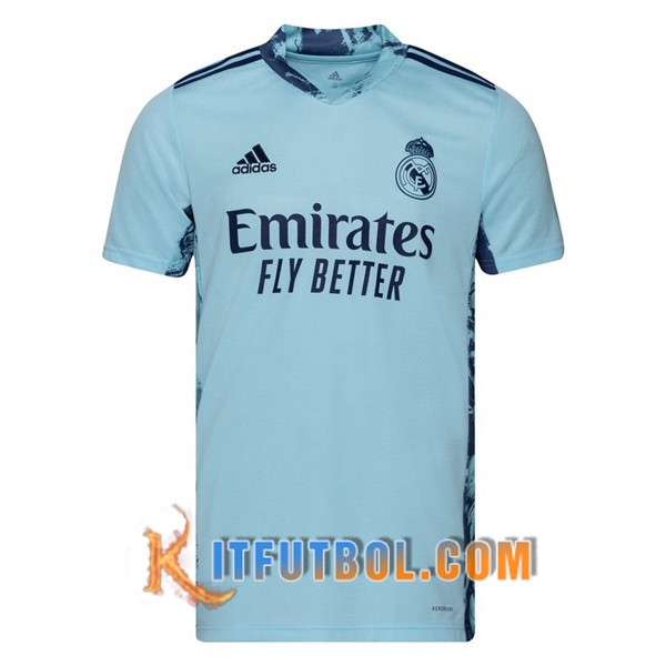 Camisetas Futbol Real Madrid Portero Azul 20/21