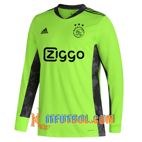 Camisetas Futbol AFC Ajax Portero Verde Manche longue 20/21